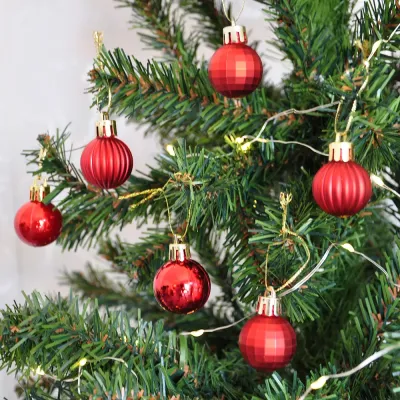 Red Christmas Ball Ornaments - 1