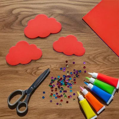 Red EVA Craft Foam Sheet - 1