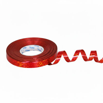 Red Holographic Glitter Ribbon - 1