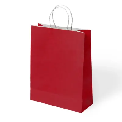 Red Paper Bags with Twisted Handles - 1
