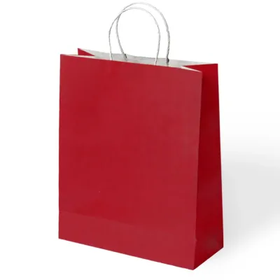 Red Paper Bags with Twisted Handles - 1