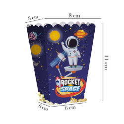 Rocket Space Popcorn Boxes - Thumbnail