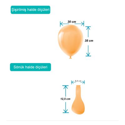 Salmon Pastel Balloons 12