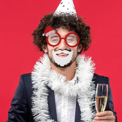 Santa Glasses with Beard - 1