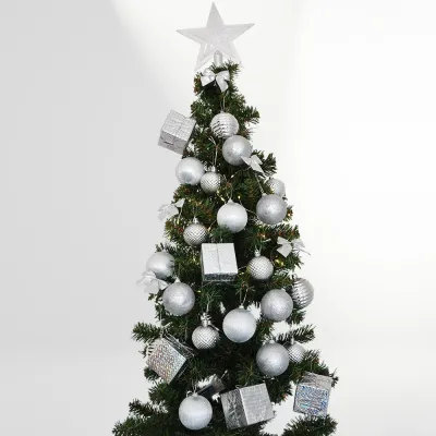 Silver Christmas Ornaments Set - 29 pcs - 1
