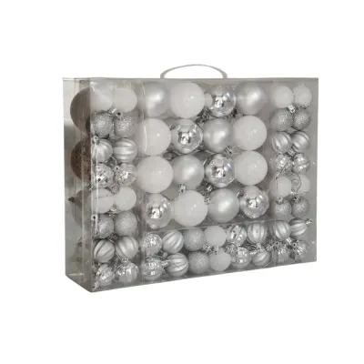 Silver Christmas Ornaments Set - 87 pcs - 3