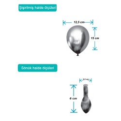 Silver Crome Balloons 5