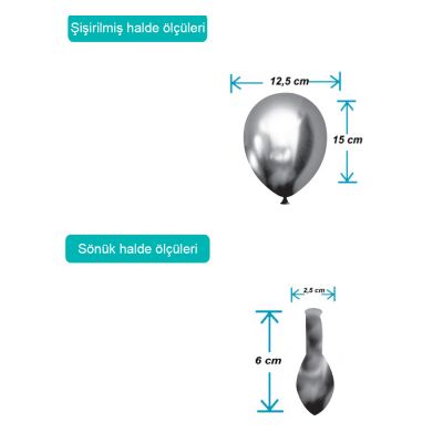 Silver Crome Balloons 5