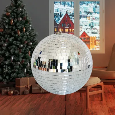 Silver Disco Mirror Ball - 1