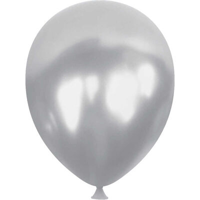 Silver Metallic Balloons 5