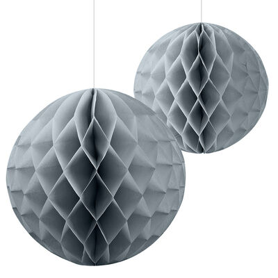 Silver Paper Honeycomb Balls