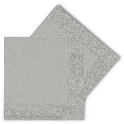 Silver Paper Napkins - Kikajoy