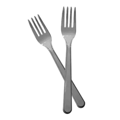 Silver Plastic Forks - 1
