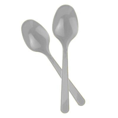 Silver Plastic Spoons - 1