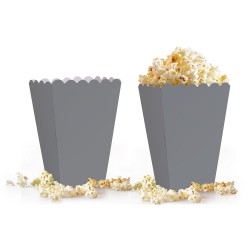 Silver Popcorn Boxes - Kikajoy