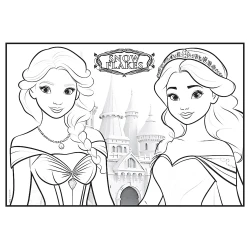 Snowflakes Coloring Placemat - 3