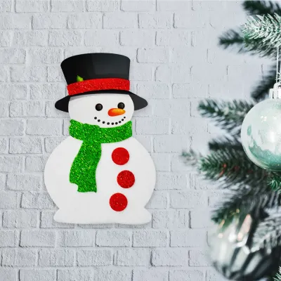 Snowman Styrofoam Ornament 18x27cm - 1