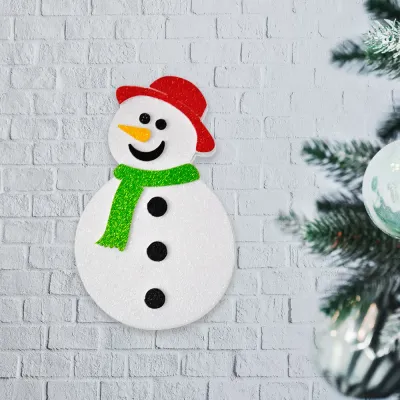 Snowman Styrofoam Ornament - 1