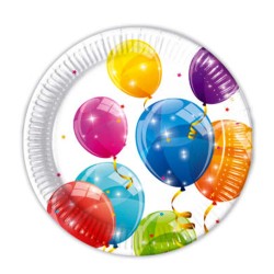 Procos - Sparkling Balloons Paper Plates
