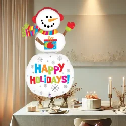 Special Delivery Holiday Snowman Grabo Folyo Balon 154 cm - 1
