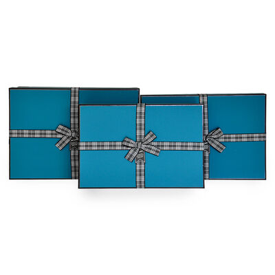 Square Gift Boxes - Plaid - 2