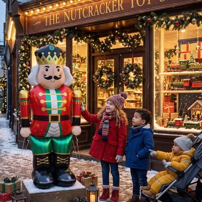 Standing Nutcracker Foil Balloon - 1