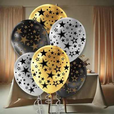 Stars Metallic Balloons 11