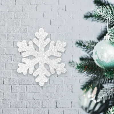 Çift Taraflı Kar Tanesi Strafor Süs 50cm - 1