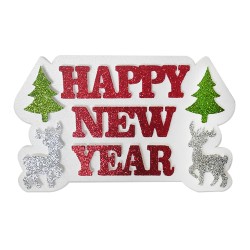 Kikajoy - Happy New Year Strafor Dekor Süs