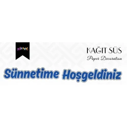 Sünnetime Hoşgeldiniz Metalik Lüks Afiş - 1