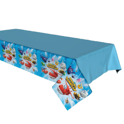 Super Wings Plastic Table Cover - Kikajoy