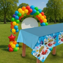 Super Wings Plastic Table Cover - 1
