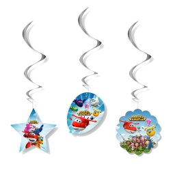 Super Wings Spiral Hanging Decorations - Thumbnail