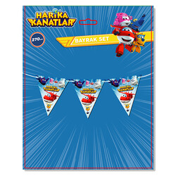 Super Wings Triangle Flag Banner - Thumbnail