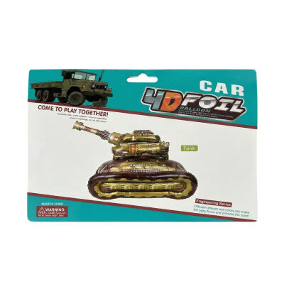 4D Askeri Tank Şekilli Folyo Balon - 2
