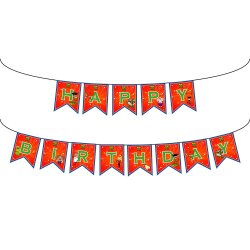 Team Z Paper Happy Birthday Letter Banner - 2
