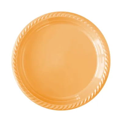 Turuncu Plastik Tabak 22cm - 1