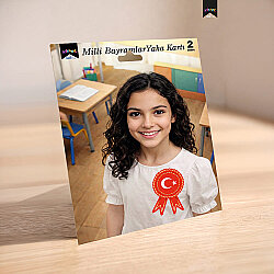 Turkish Flag and Ataturk Rosette Ribbon Badge - Kikajoy