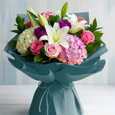Turquoise Crepe Paper Roll - 1