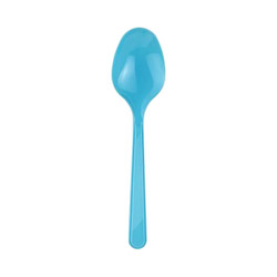 Turquoise Plastic Spoons - 2