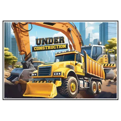 Under Construction Coloring Placemat - 2