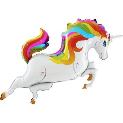 Rainbow Unicorn Body Grabo Folyo Balon 48