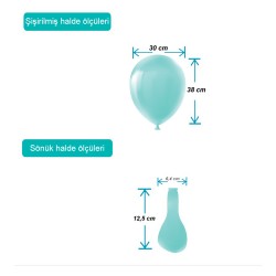 Water Green Pastel Balloons 12