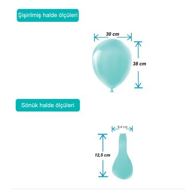 Water Green Pastel Balloons 12
