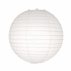 Çin Üretim - White Chinese Paper Lantern 25 cm