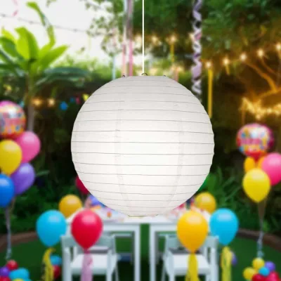 White Chinese Paper Lantern 30 cm - 1