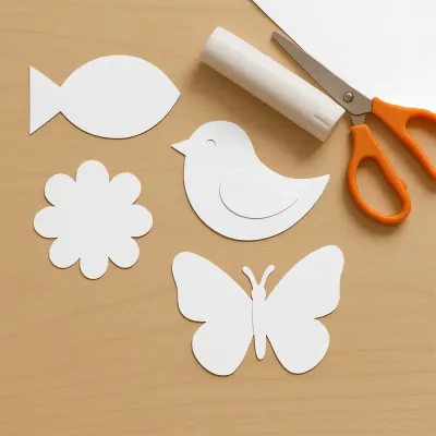 White Construction Paper - 1