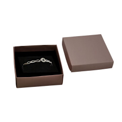 White Cotton-Filled Bracelet Box - Kika