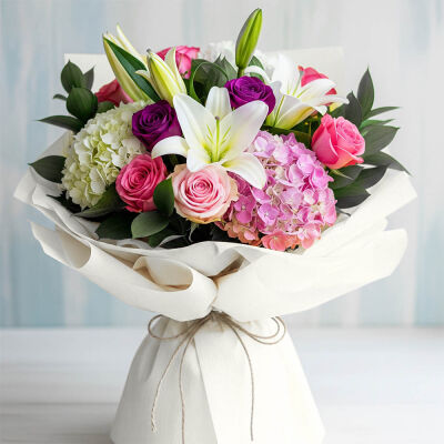 White Crepe Paper Roll - 1