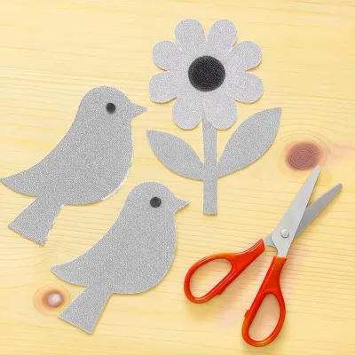 White Glitter Cardstock Sheet - 1